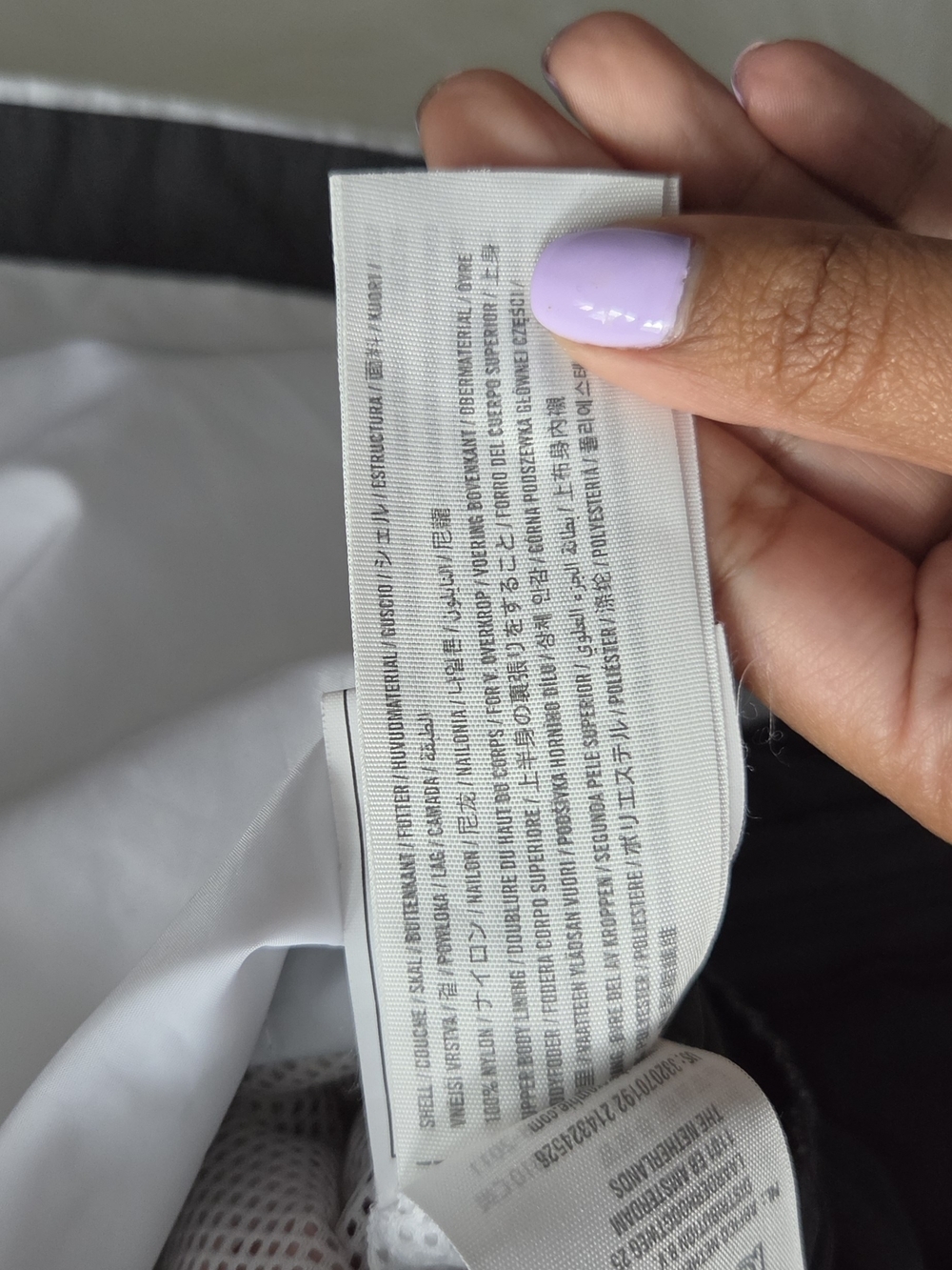 Hollister Womans Colorblock Anorak Jacket - White, Gray & Peach - Picture 9 of 11